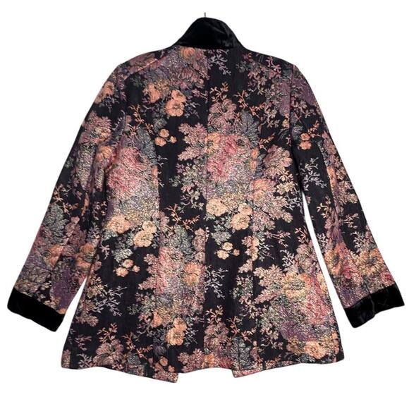 Soft Surroundings Westbury Garden Metallic Jacquard Jacket Blazer Sz Petite M - Picture 5 of 16